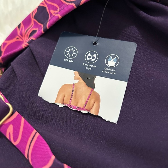 New Lands' End Ladies' Swim Dress XL UPF 50 Sun Protection Removable soft Cups - Picture 13 of 13